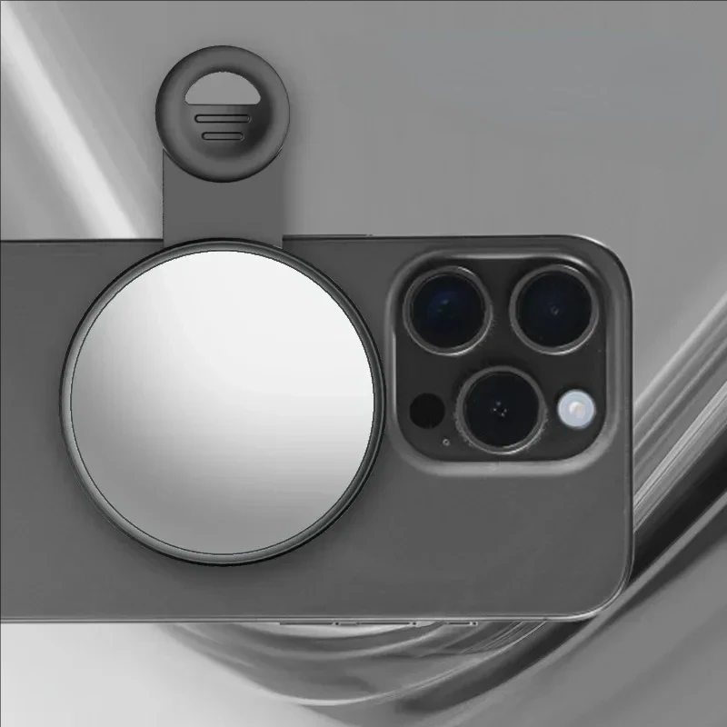 Clip-on cermin Selfie ponsel, untuk kamera belakang ponsel Universal cermin Selfie dengan IPhone 12 Samsung Foto Video aksesoris Selfie
