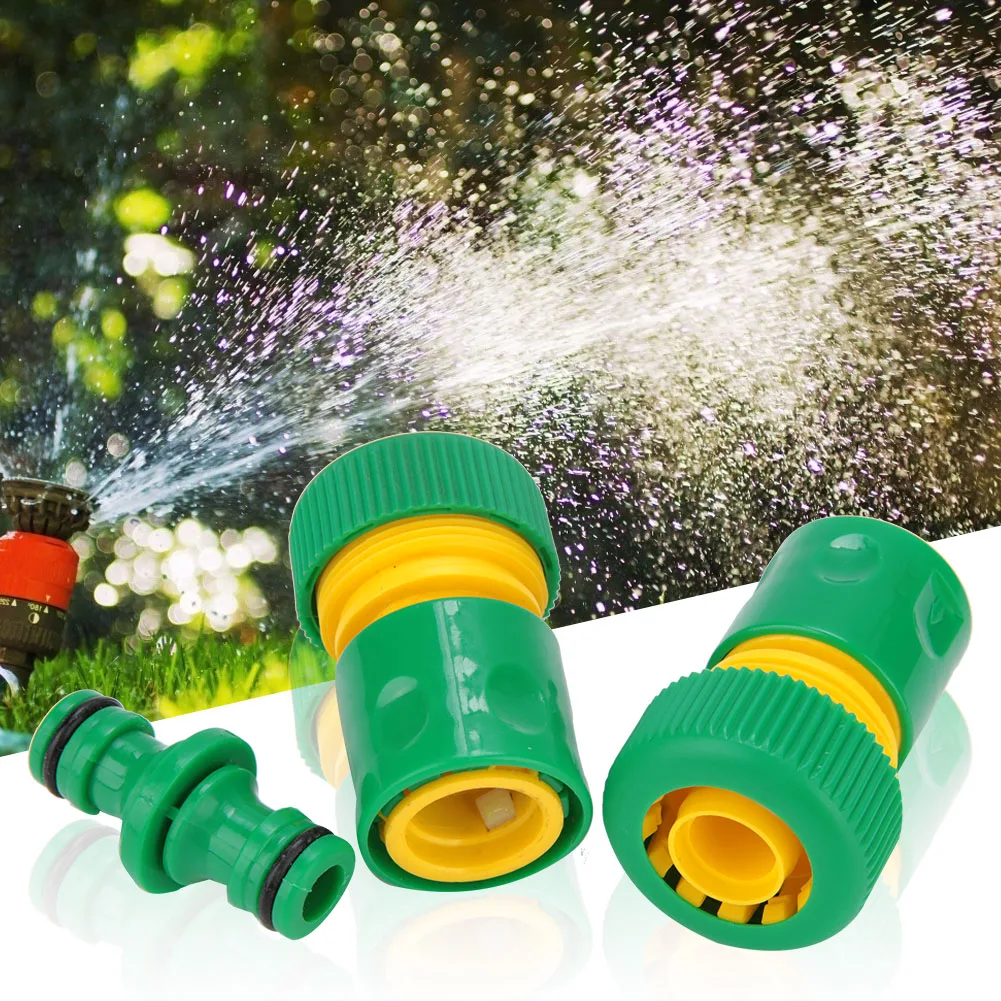 3Pcs Garden Hose Connector Hose Adapter 3/4 Hose Quick Connector Adapter for Home Garden Hose Repairing Tool Hose Connector