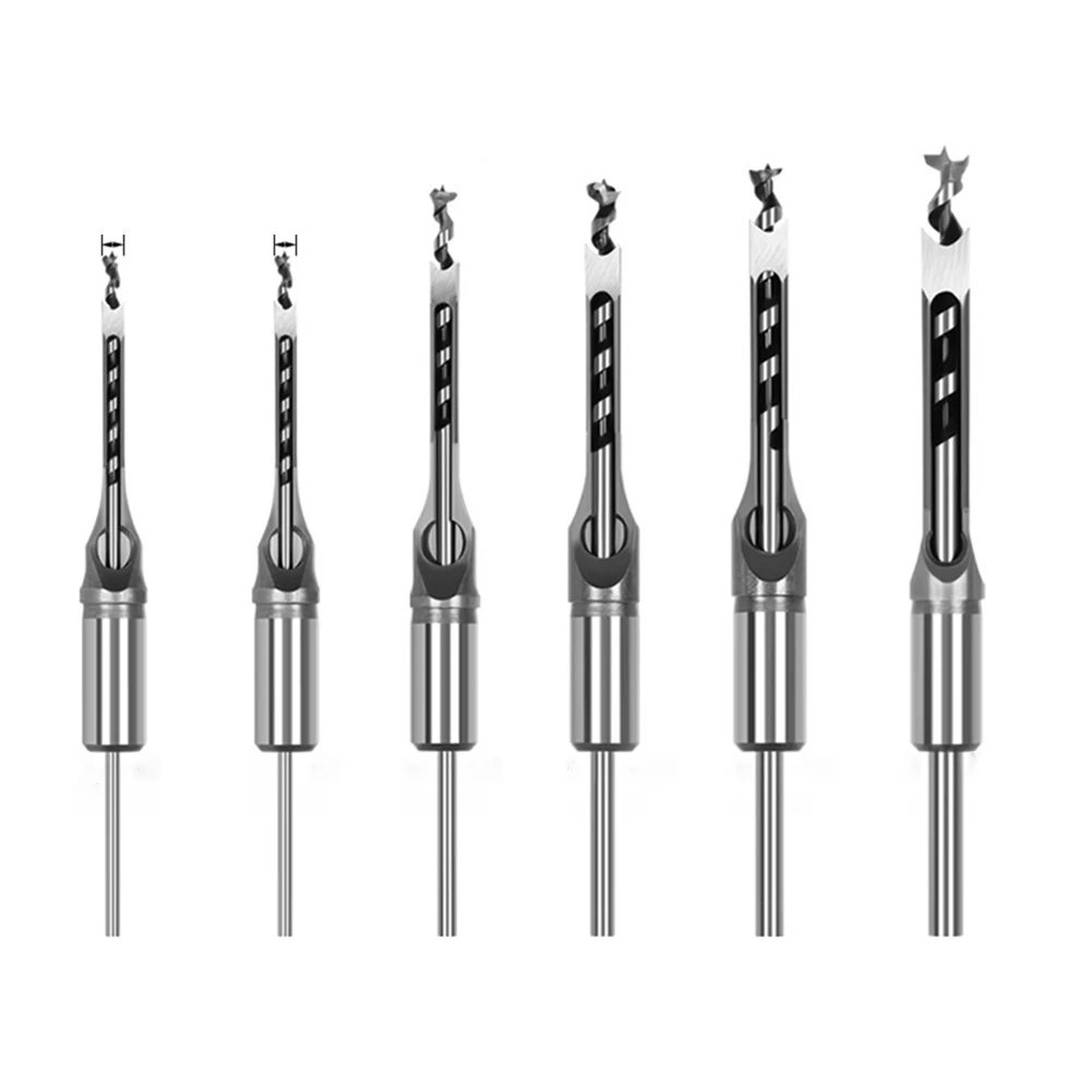 6-12,7 мм HSS сверло с квадратными отверстиями квадратный шнек долбежное долото набор сверл квадратные деревообрабатывающие сверла DIY мебель