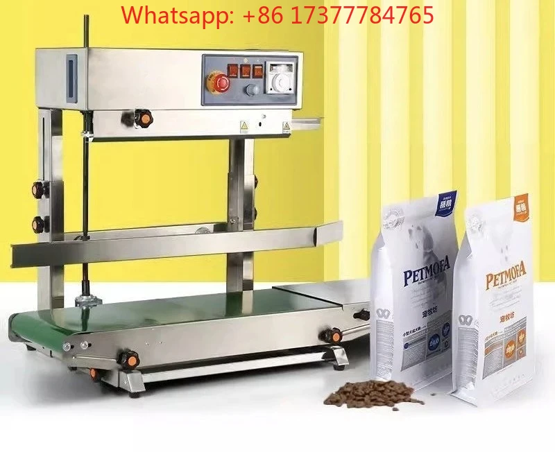 

Высококачественная автоматическая машина для непрерывной запайки пакетов с вертикальным дном для пищевых продуктов и кормов для животных, с застежкой-молнией, для пластиковых пленок