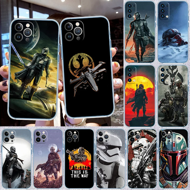 Funda de teléfono Star Wars Mandalorian para LG K22 K30 K40 K40S K41 K42 K50 K50S K51 K51S K52 K61 K62 K71 K92 Q60 Q61 V40 V50 V60