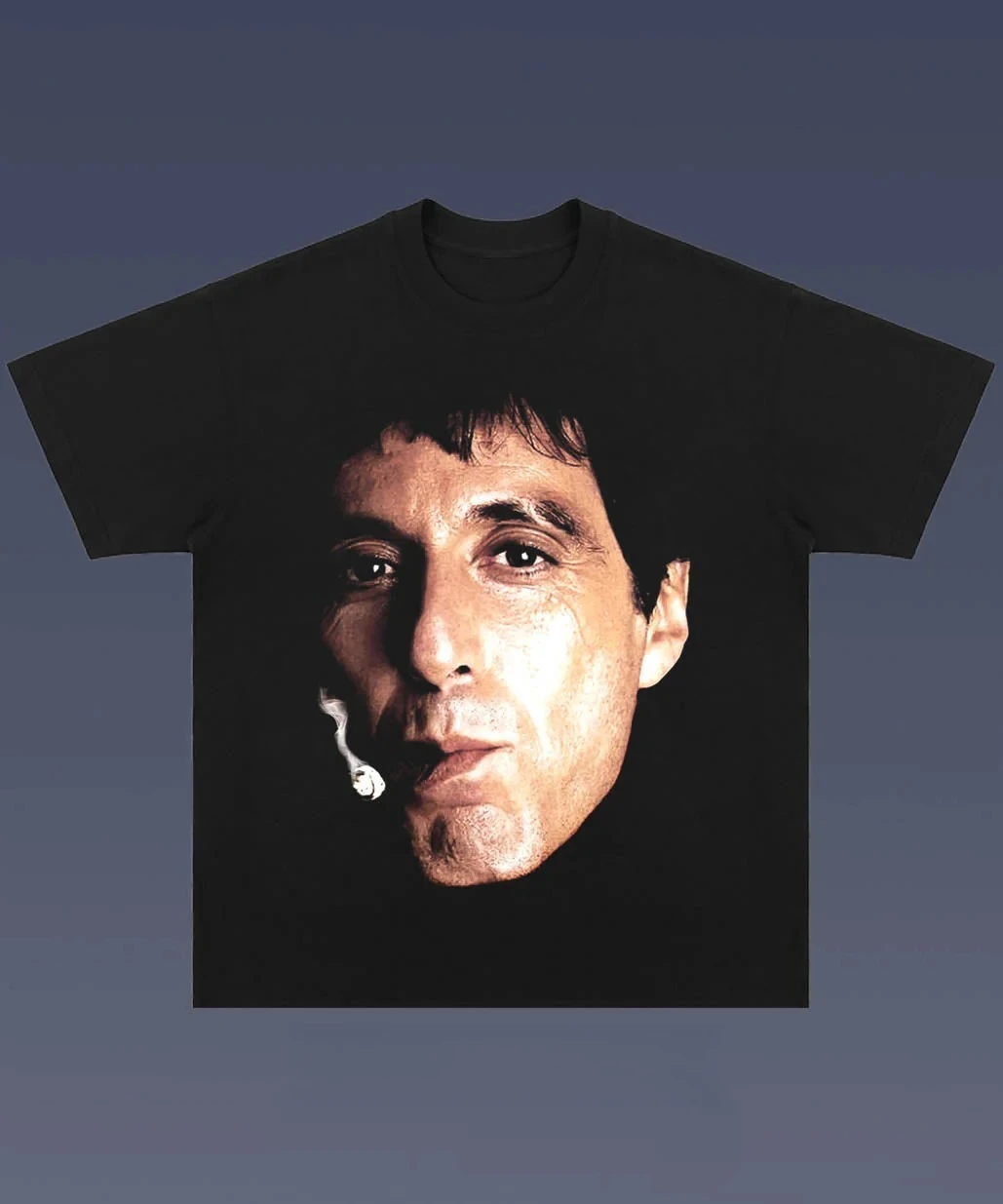 

Scarface 1.6 BIG FACE Уличная мода Тенденция графического принта Летние элитные брендовые хлопковые мужские и женские футболки с короткими рукавами