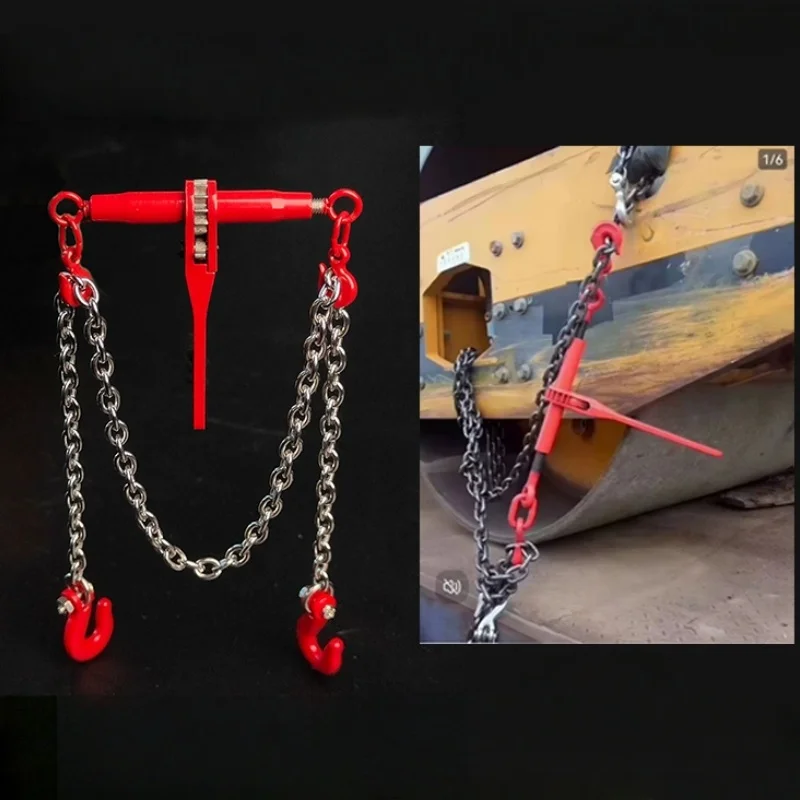 Iron Chain Tensioner for Tamiya 1/14 RC Truck Sca 770s Heavy Cargo Bundling Fixing Chains 1:14 RC Tractor Upgrade Parts