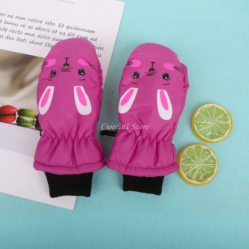 

Y1UB Waterproof Ski Gloves Children's Camouflage Thicken Warm Mountaineering Gloves