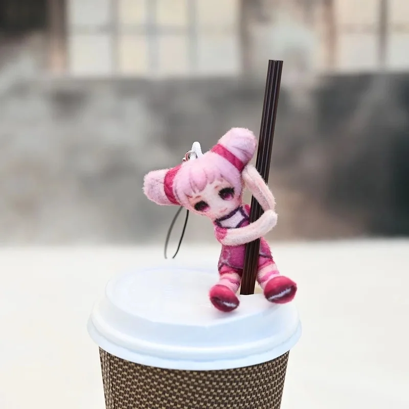 

5cm Cute Honor Of Kings Cartoon Abstract Mini Game Merch Doll With Skeleton Finger Doll Bag Pendant Phone Charm Fans Gift Toy