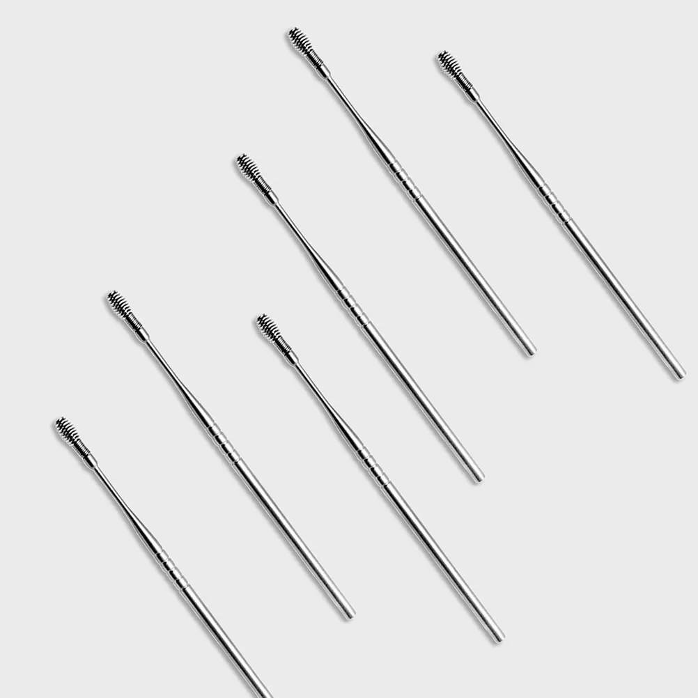 4Pcs Ear Wax Clean Tool Stainless Steel Ear Spoon Smooth Polished Earwax Spoon Easy Clean Household Removal Tool