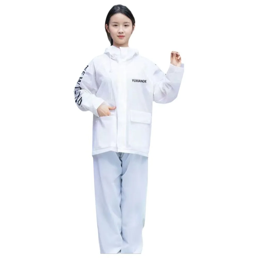 

Waterproof Split Raincoat Thickened Heavy Rain Protection Motorcycle Raincoat Set PVC Portable Rain Jackets