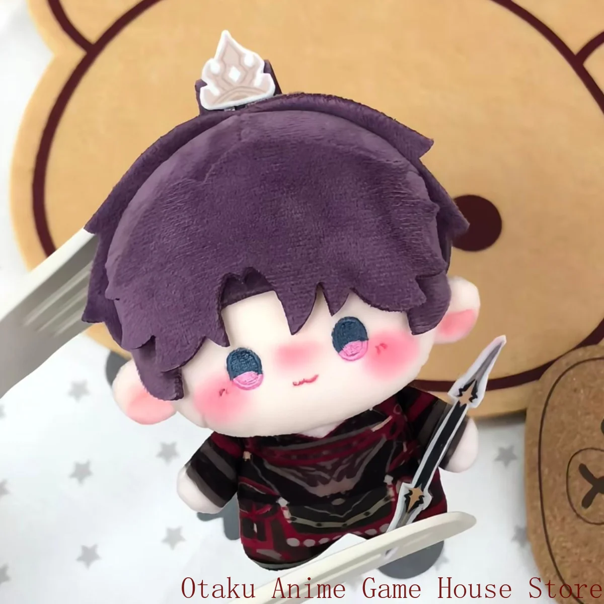 10cm Love and Deepspace Rafayel Kawaii Plush Doll Anime Stuffed Toy Keychain Fluffy Pendant Mascot Birthday Gift Xmas Cosplay
