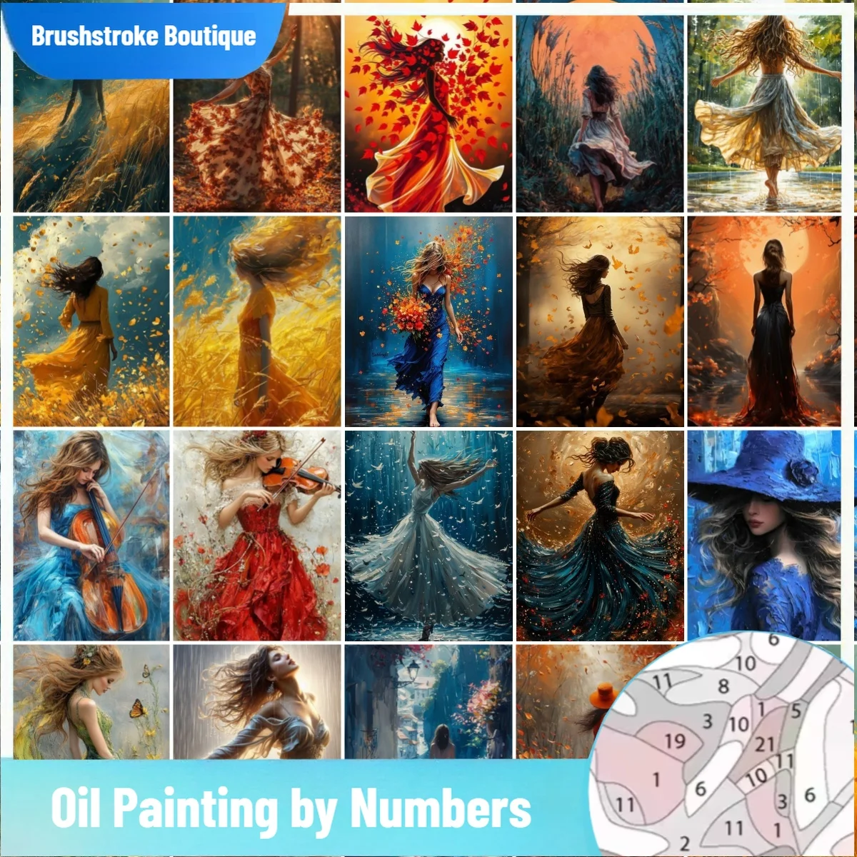 

Женская цифровая картина маслом «сделай сам», красочная ручная роспись, украшение для дома, стены, простой подарок ручной работы, лечебное искусство