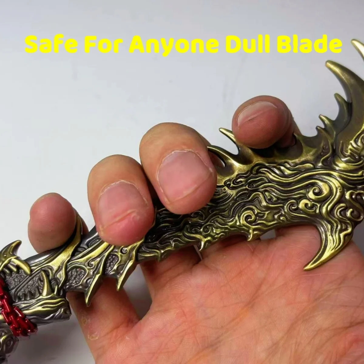 11.8 pollici Naraka Bladepoint Metallo Katana Spada Katana Giapponese Originale Samurai Sabre Ninja Coltello Accessori Cosplay Prop Giocattolo