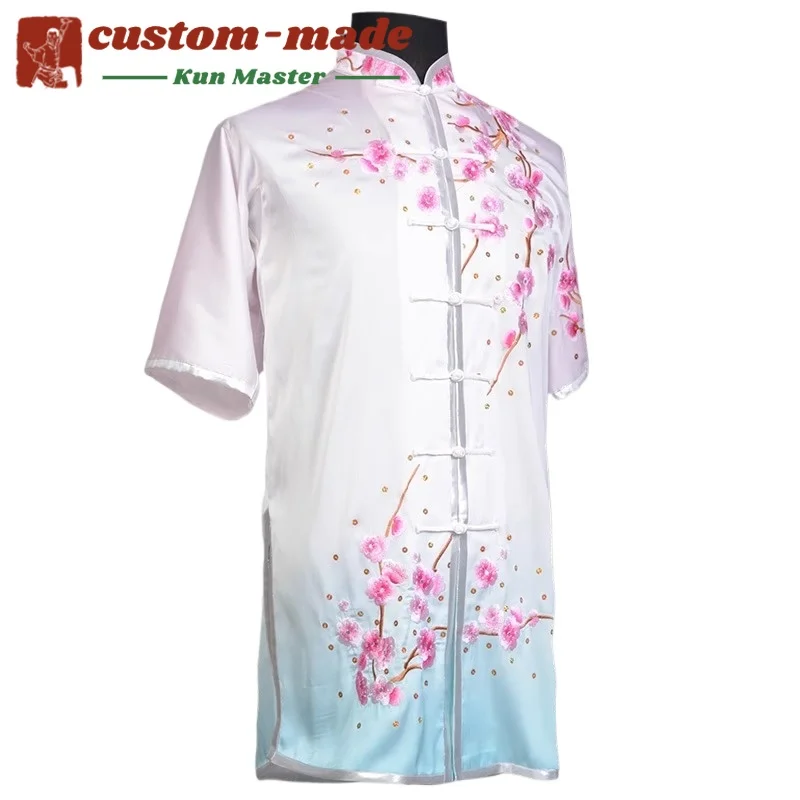 Custom Martial Arts Uniform Kung Fu Suit with Dragon Embroidery Southern Fist Long Fist Reinforced for KungFu Forms Competition