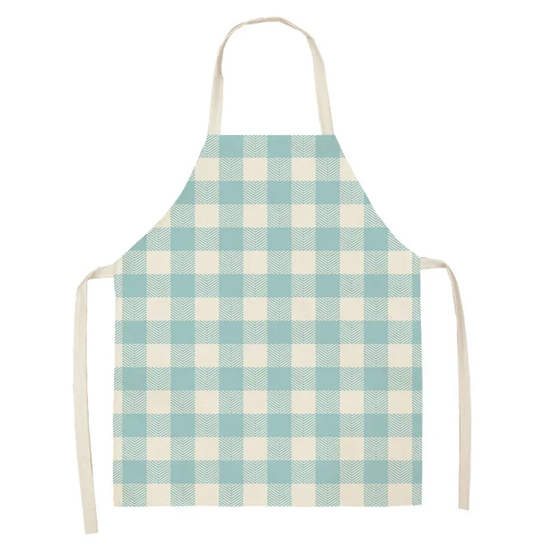 Women\'s kitchen apron Linen man Children\'s Big size Child girl Waterproof boho Half Work Coffee simple Modern geometric pattern