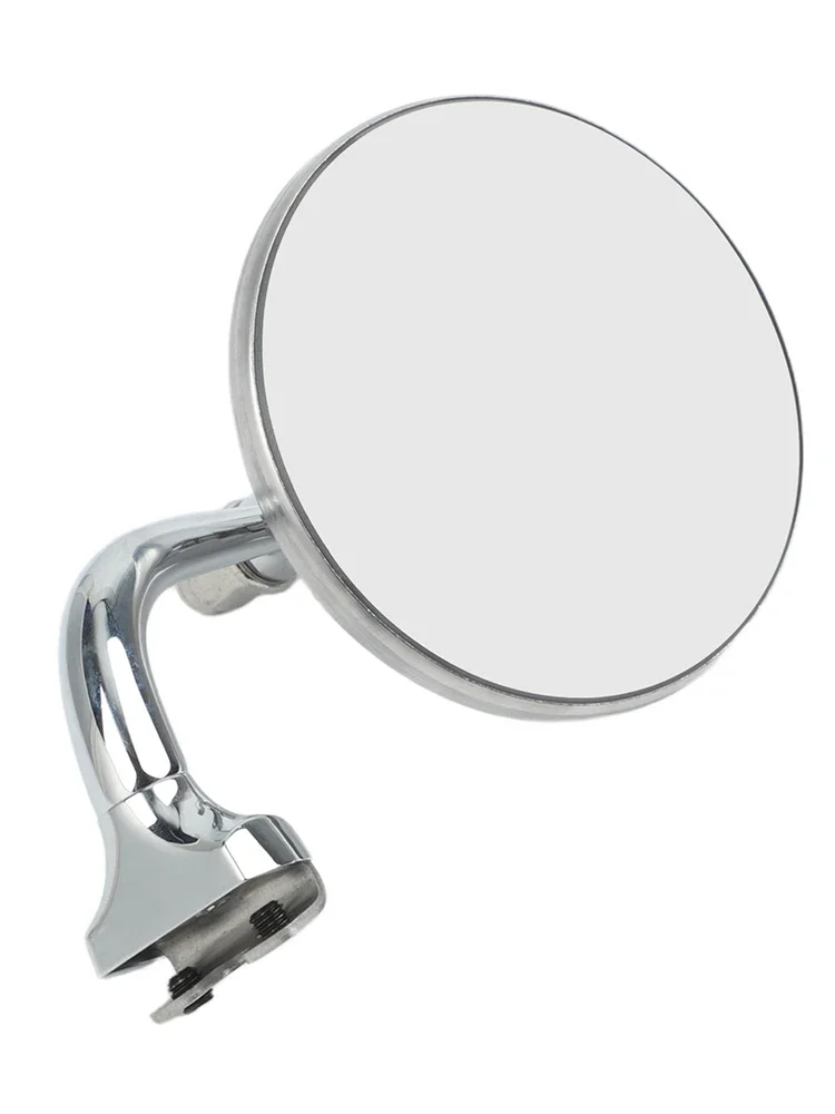 Stainless Steel Mirror Retro Side Mirror Classic Car Restoration Easy Installation Wide Angle Visibility Long Lasting Use