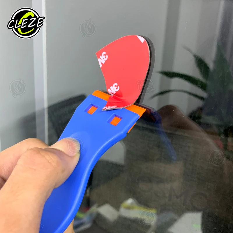 CLEZE Portable Plastic Razor Scraper Window Cleaning Tool for Vinyl Wrap Glue Sticker Decal Removal Eco-Friendly