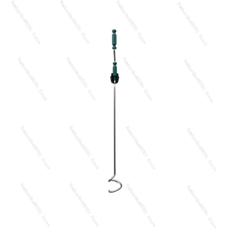Stainless Steel Compost Turner with Corkscrew, Manual Aerator Mixing Tool for Bins, Durable Turning Stirring Tool