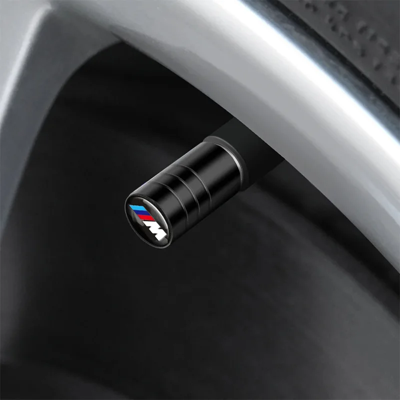 4Pcs Aluminum Car Wheel Tire Valve Cap Dust Cover Accessory For M Logo E34 E36 E60 E90 E46 F10 F20 F30 X5 X6 X1 M2 M3 M5 M6 E71 view 5