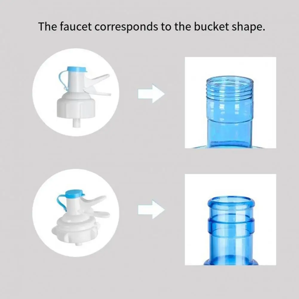 Water Jug Accessory 5 Gallon Water Jug Valve with Dust-proof Cover Food Grade Reusable Dispenser Nozzle Universal 55mm Bottle