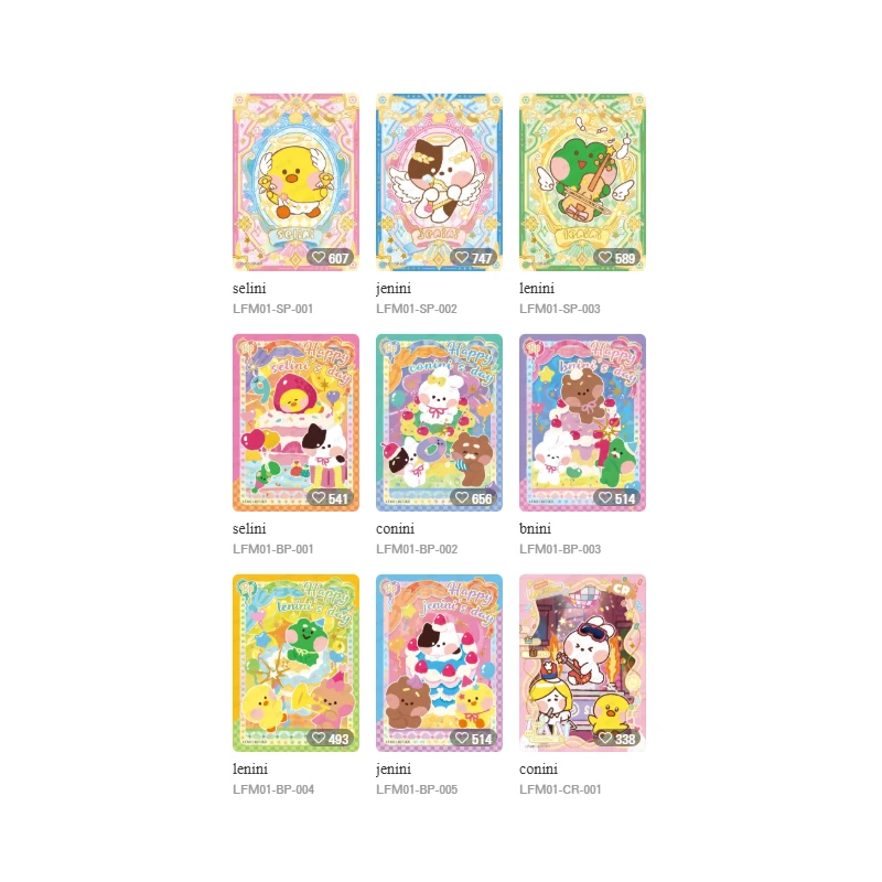 KAYOU LINE FRIENDS minini Vitality Alliance Collection Card Friend Pack Vol1 Premium Trading Cards Gift Set For Fans