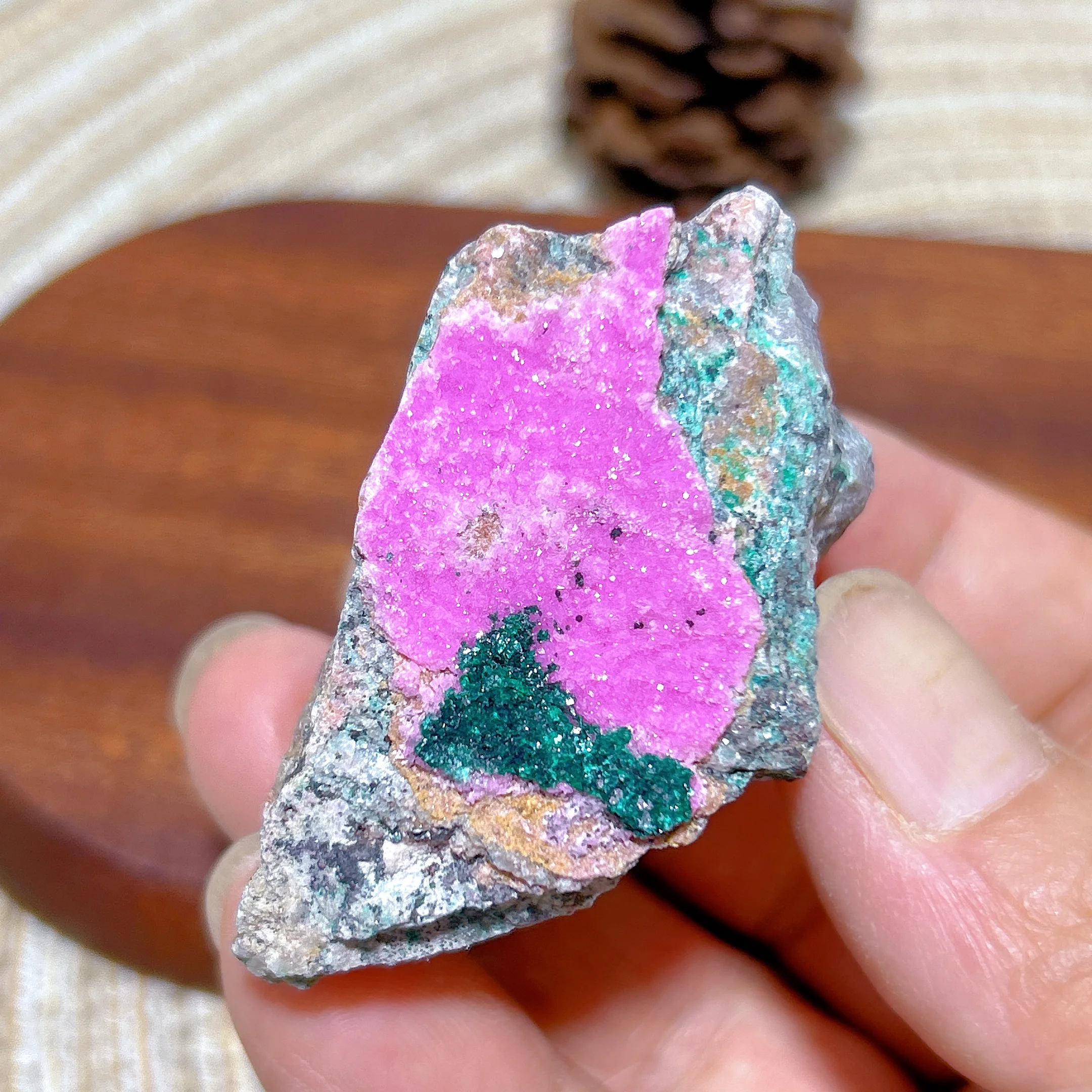 Healing Natural Crystal Cobaltocalcite Druzy Raw Stone Specimen Gemstones Ore Mineral Energy Home Decorations Room Decor Gift