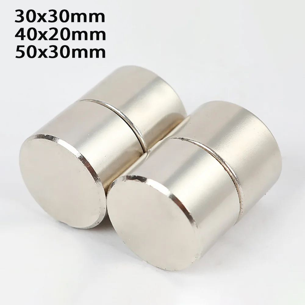 

Round Magnets NdFeB Powerful Permanent Magnetic 30/40/50x20/30mm Super Strong Magnets Kitchen Home Diy Rare Earth Magnet Cubes