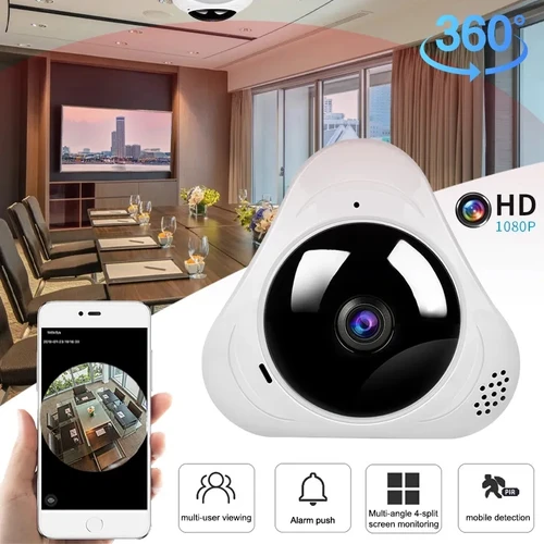 2MP 1080P Yoosee APP vista panorámica de 360 grados VR cámara IP IR visión nocturna detección de movimiento CCTV Monitor de bebé