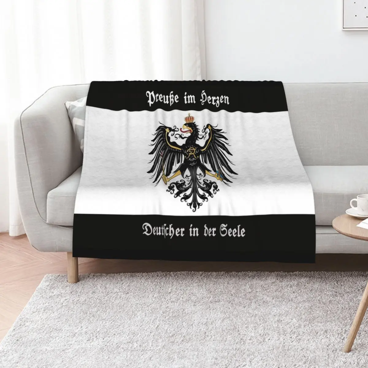

Prussian in heart - German in soul Throw Blanket anime Vintage blankets and throws christmas gifts Blankets