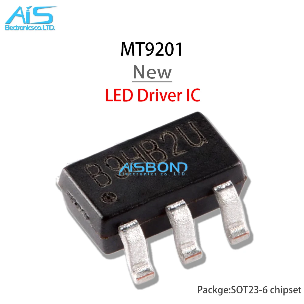 10 шт./лот Новый MT9201 Marking B9HB ** B9HB SOT23-6 1,2 MHz 3V - 24V вход высокая эффективность boost белый светодиодный драйвер IC