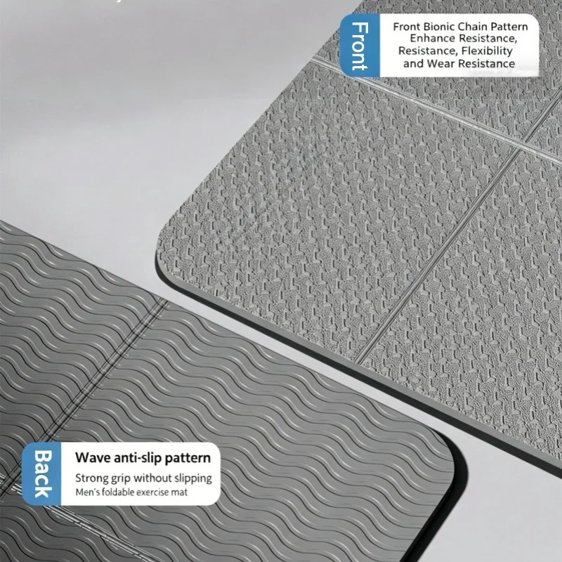 Thicken Sound Insulation Yoga Mat Home Health Workout Floor Noise Mat Non Slip Foldable  Gym Mat High Resilience Exercises Pad