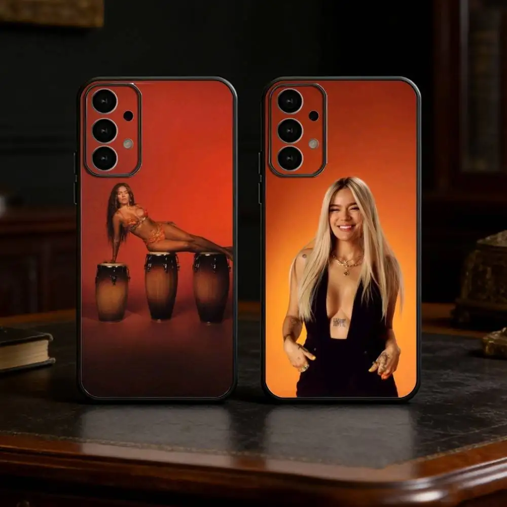 

K-Karol G Tropicoqueta Phone Case For Samsung S25,24,23,22,30,21,10,9,Ultra,Plus,Lite Soft Black Case