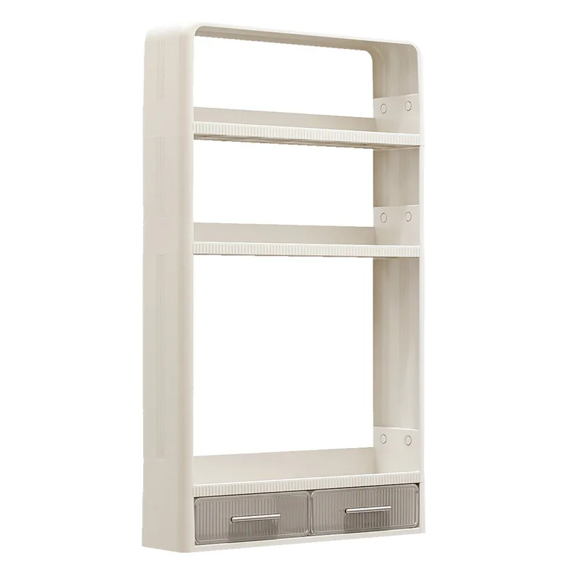 Multi-Layer Bathroom Rack, Wall Hanging, Free Punching Storage, Skin Care Toiletries, Large Capacity