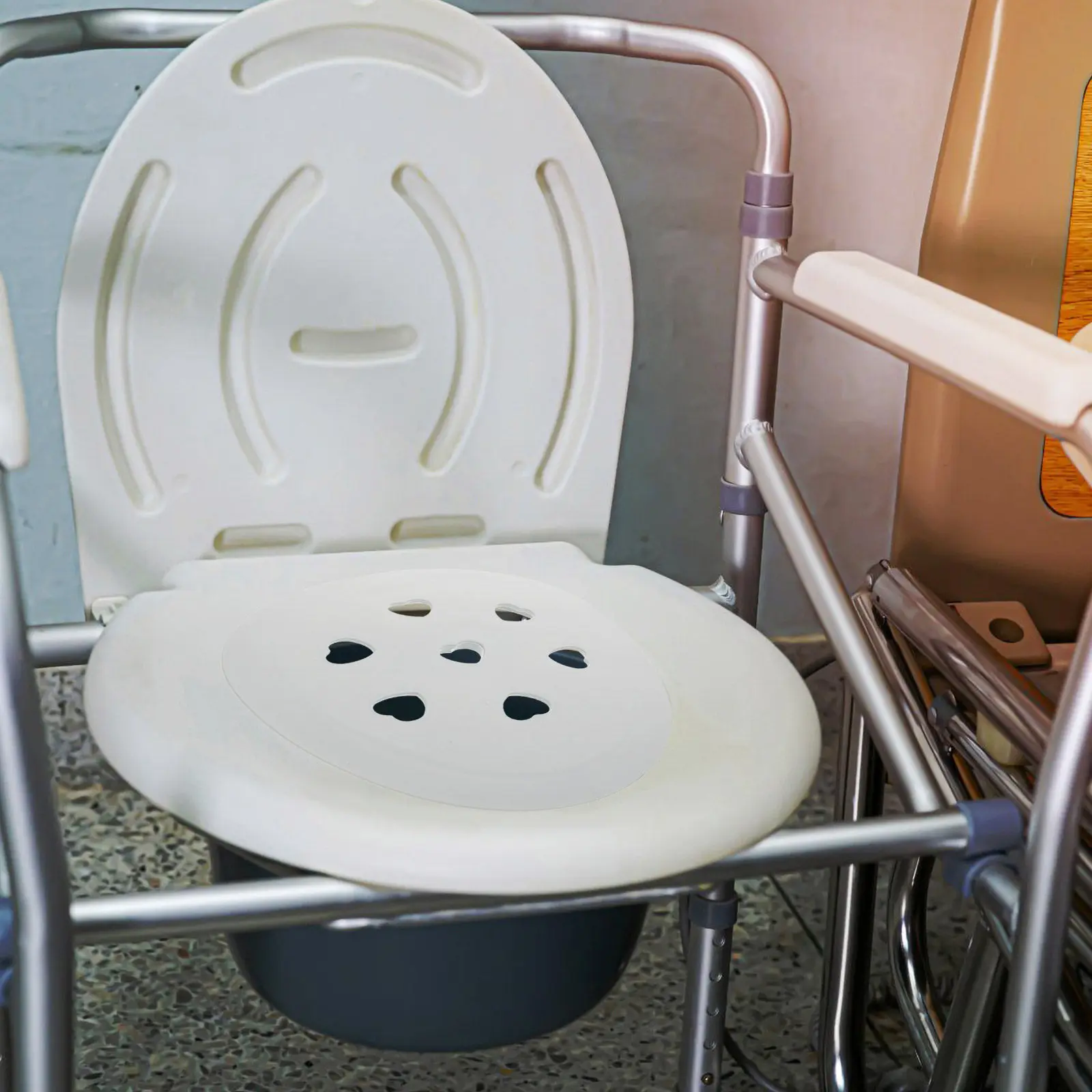 

Toilet Chair Shower Board Easy Install Plastic Replacement Seat Elderly Commode Accessories Toilet Stool Cushion