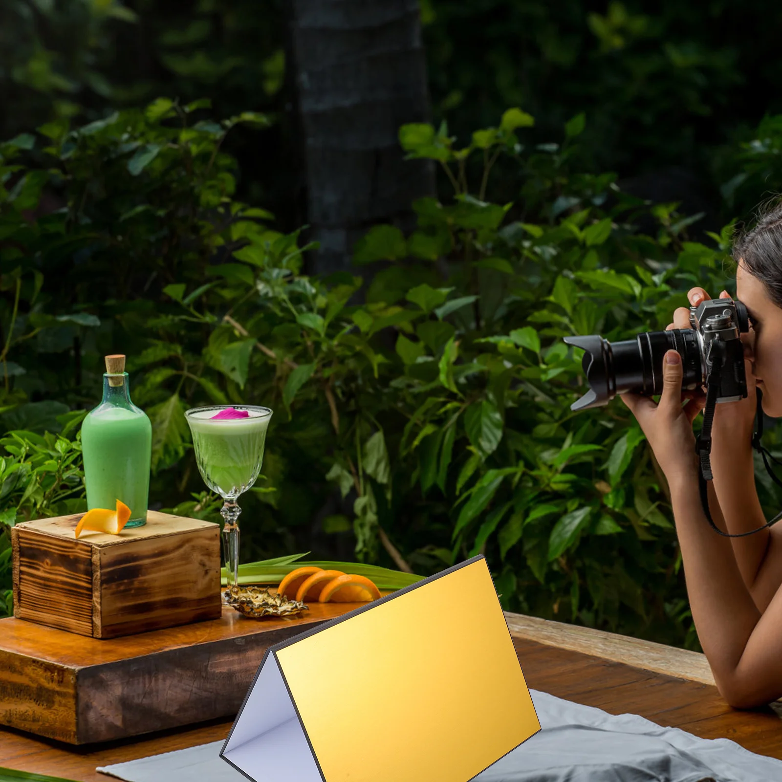 

A4 Foldable Light Reflector Photography Board Multi-Color Silver White Black Golden Reflective Cardboard for Product Food
