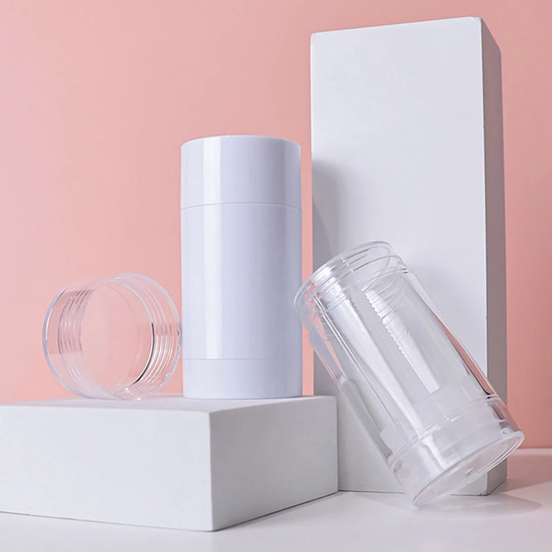 【Paz】envases vacíos de desodorante de 30g, botella giratoria de plástico recargable para bricolaje, desodorante de cristal Natural, tubo de cosméticos