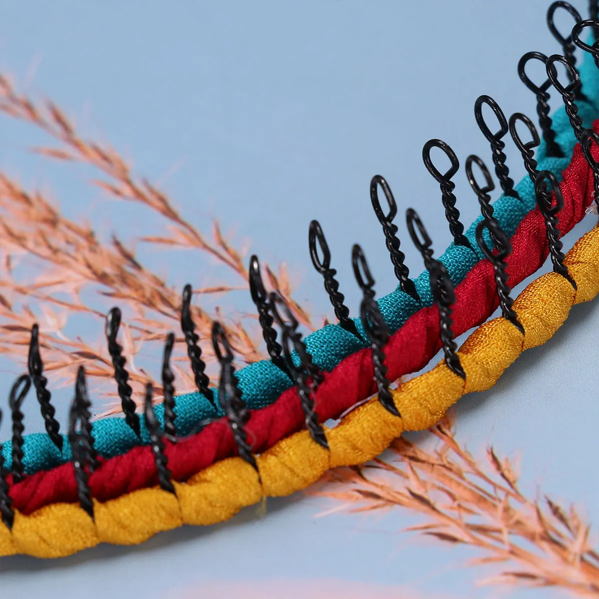 

10pcs H made Hair Hoops Cloth Iron Wire Headb Creative Headdress Hair Accessories Headwear Lightweight Photo Props