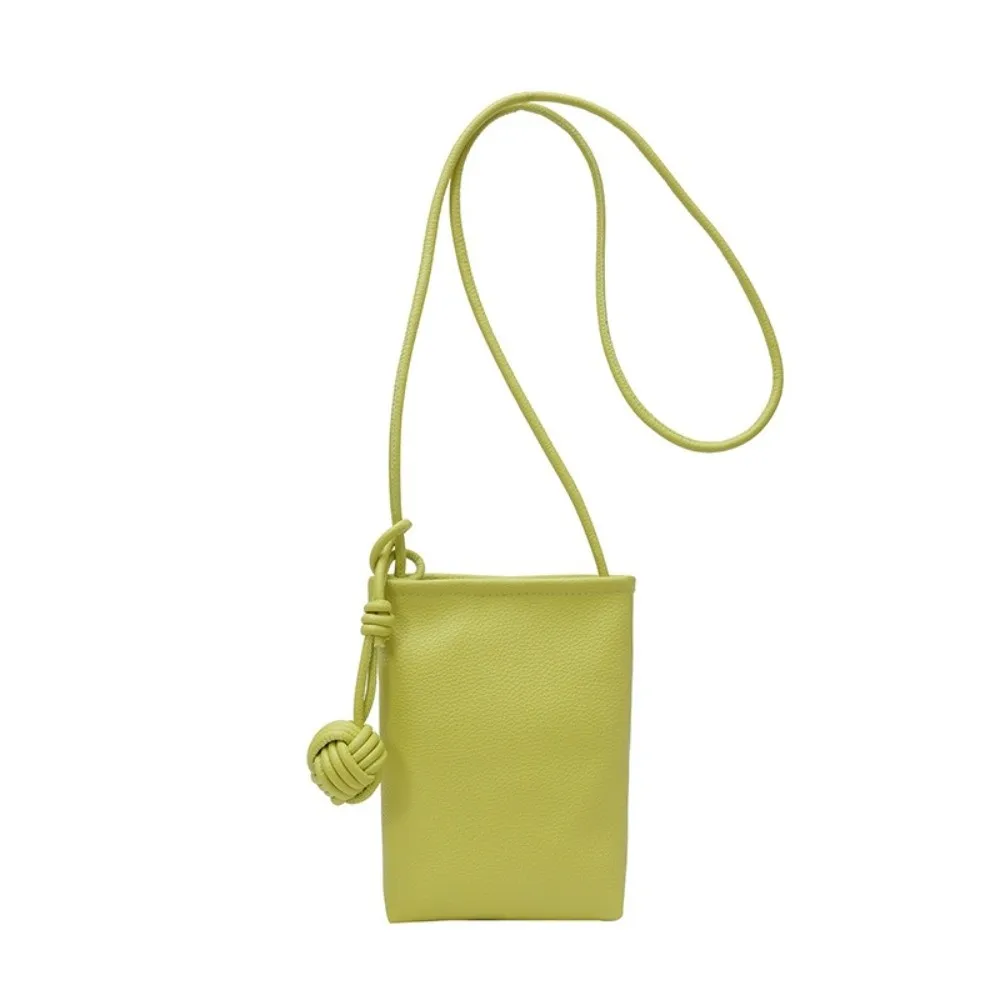 

PU Leather Mobile Phone Crossbody Bag Candy Color Small Purses Leather Trend Shoulder Bag Soft Simple Mini Summer Shoulder Bags