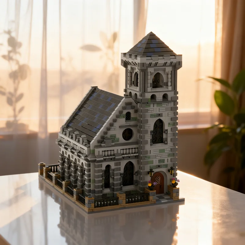 

6227pcs MOC Old Chapel Castle Model Building Blocks Construction Christmas Gifts Toy Creative DIY Idea Education Assemble Toys