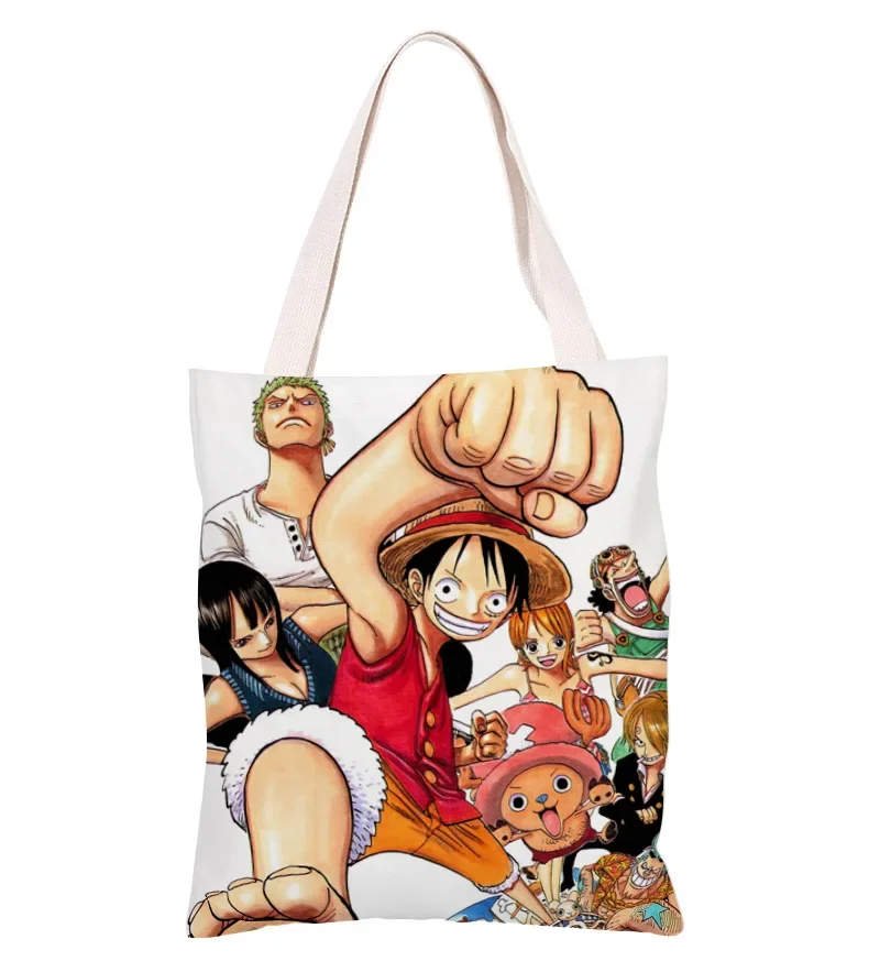 NEW Anime One Piece Monkey D Luffy Cosplay prop Shopping bags shoulder bag Model student Lunch bag toys Gift