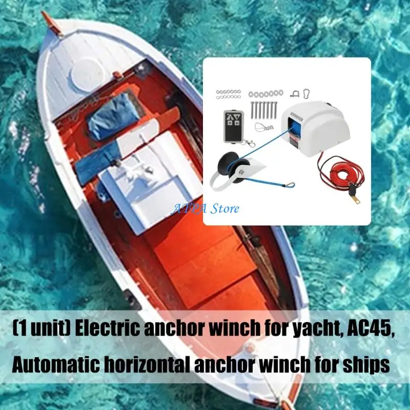 

U13C AC45 Electric Anchors Windlass Quiet Operation Marine Horizontal Mount Automatic