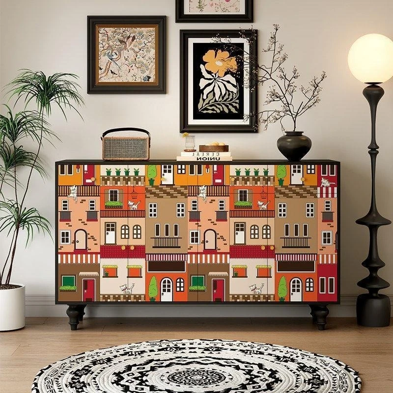 Entrance cabinet Storage household living room can be stored against the wall Entrance cabinet