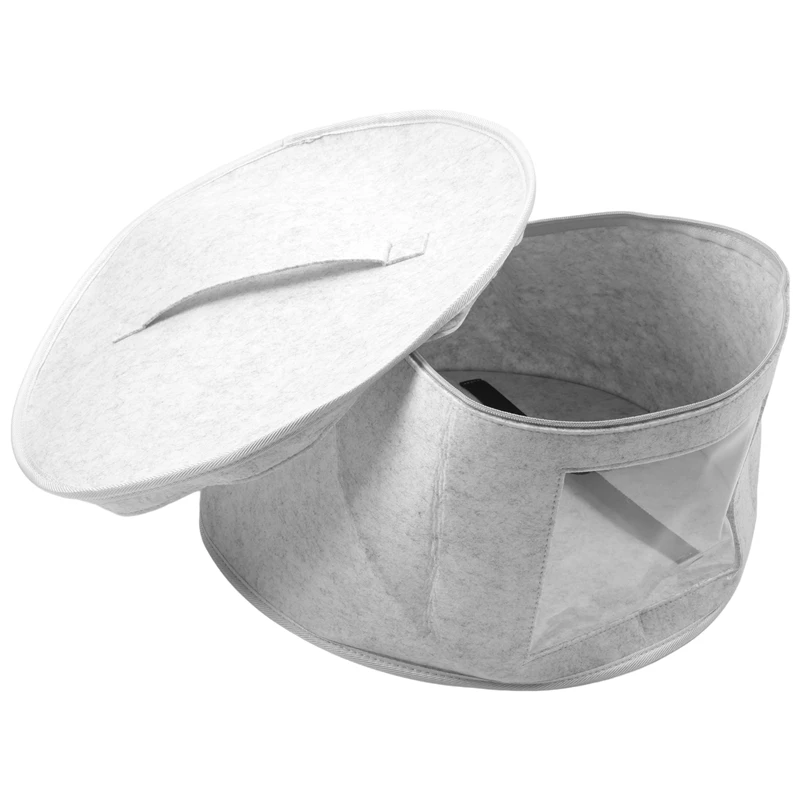 Organizzatore di scatole per cappelli Scatole per cappelli da viaggio rotonde Borsa per cappelli pieghevole A