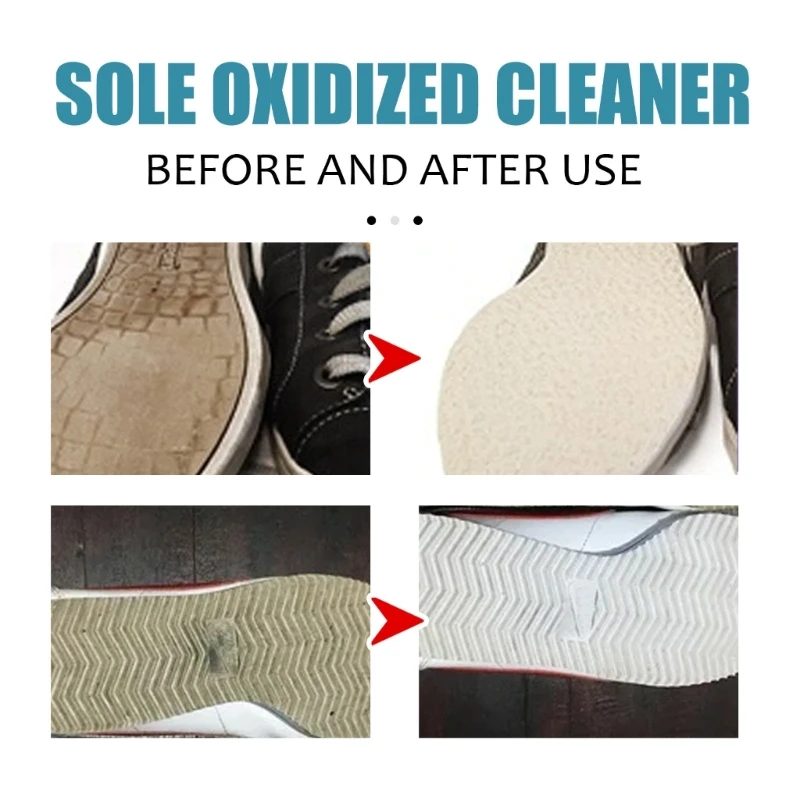 118ml White Shoes Cleaning Sole Oxidation Cleaner Shoe Stain Whitening Cleansing Polish Deoxidizer Sneaker Remove Edge KXRE
