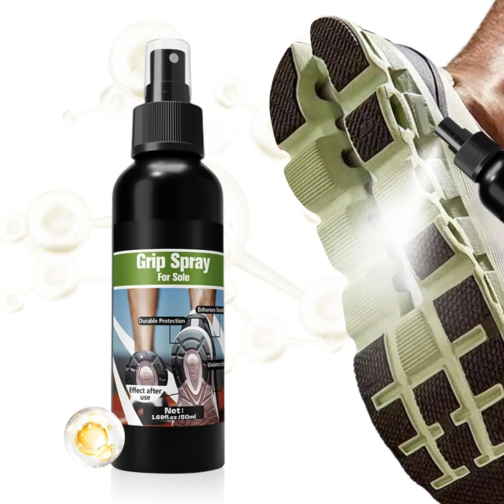 

50ml Grip Spritz Anti Slip Quick Drying Edge Traction Spray Basketball for Shoes Gloves Football Volleyball Adhesive Protection