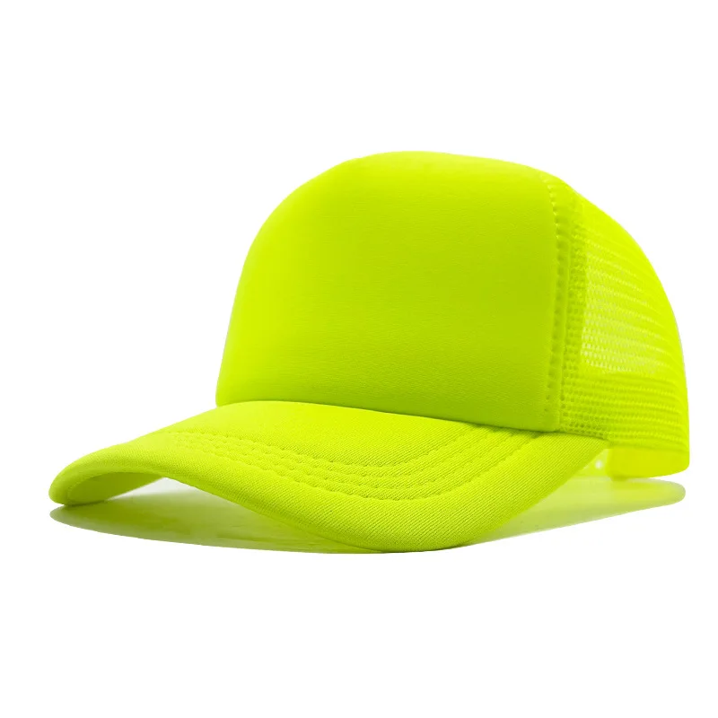 Angepasst Gedruckt Logo Schwamm Mesh Cap Einfarbig Baseball Hut Sonnenschirm Und Sonnenschutz Reise Caps Lkw Kappe Entenschnabel Hüte