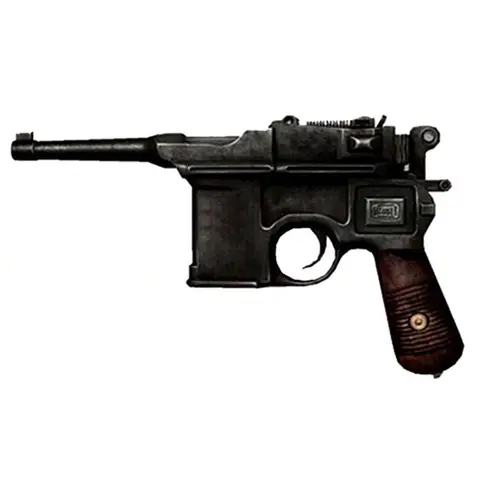 Paper Model Gun Mauser Pistol 1:1 Firearms Handmade Waterproof Kid Diy Educational Toy