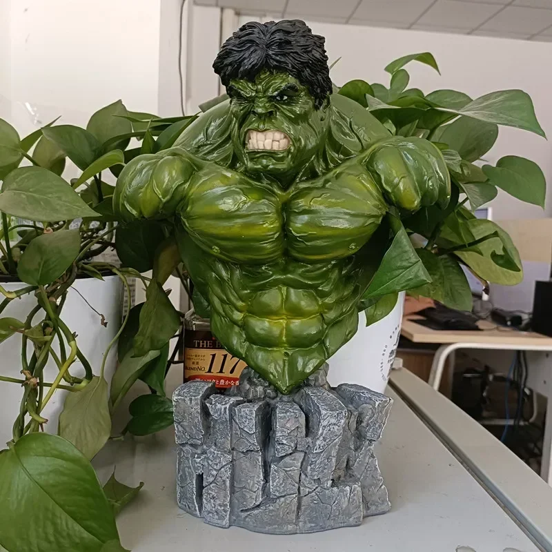 VIP 30cm 1/4 Superhero green giant Hulk Bust action figure Resin statue Green man Collection model home Decoration ornament gift