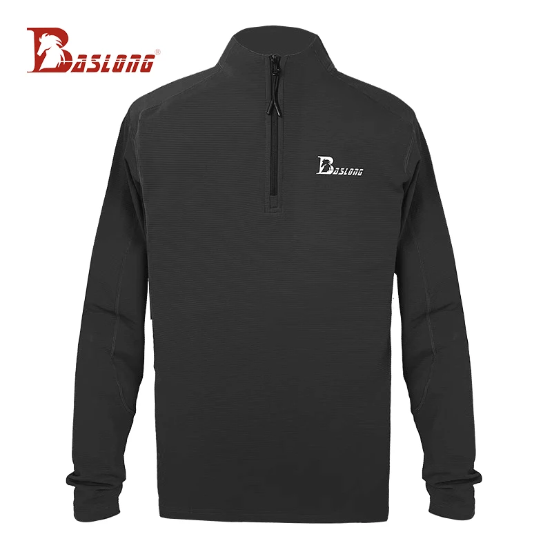 Baslong 266.4 سنتيمتر الفروسية طويلة الأكمام الخريف/الشتاء رقيقة الصوف الفروسية تي شيرت التجفيف السريع تنفس ركوب تي شيرت معدات الفروسية #1