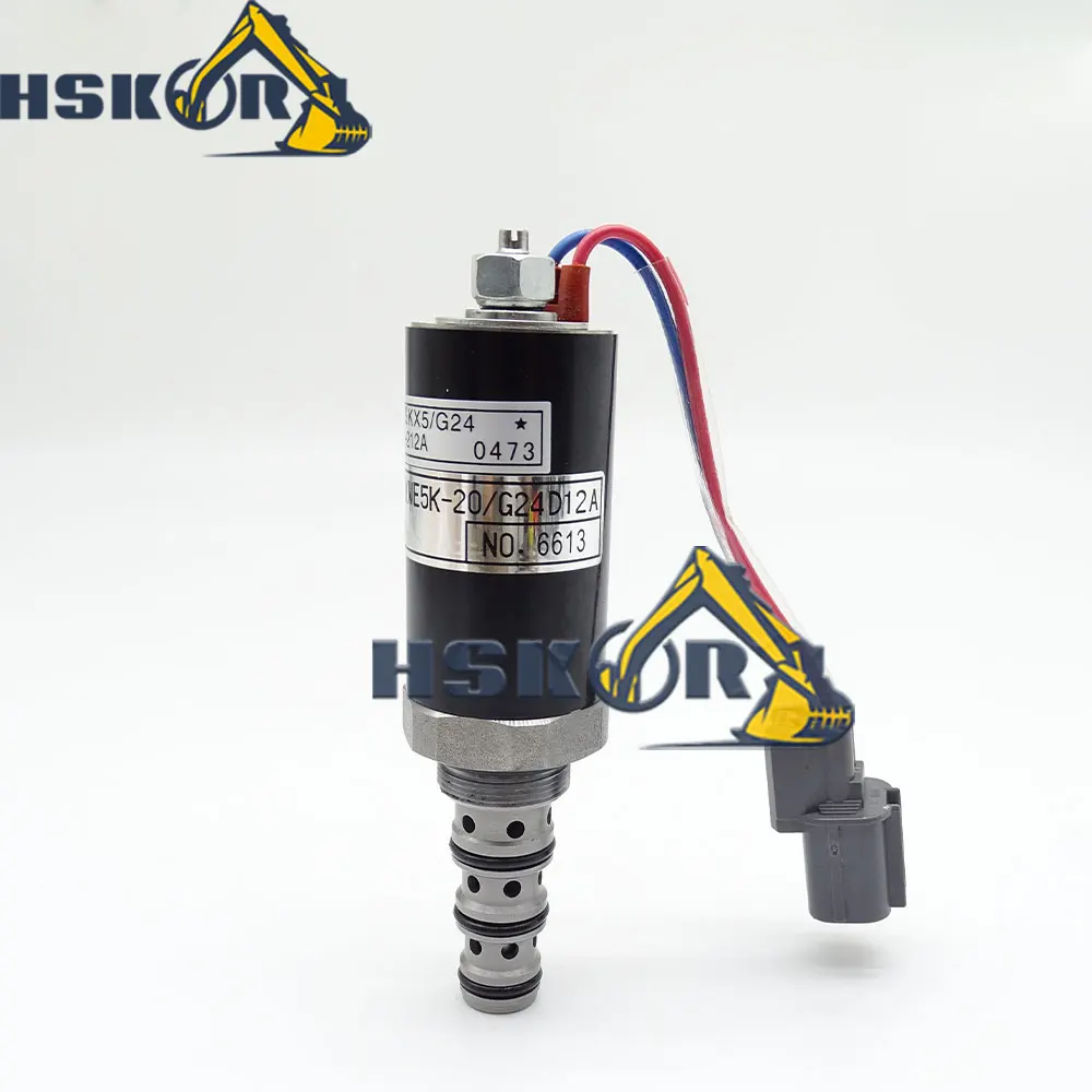 

KWE5K-20/G24D12A Solenoid Valve KWE5K-20-G24D12A SKX5/G24-212A For Kobelco Excavator Sk200-2/5 Proportional Solenoid Valve