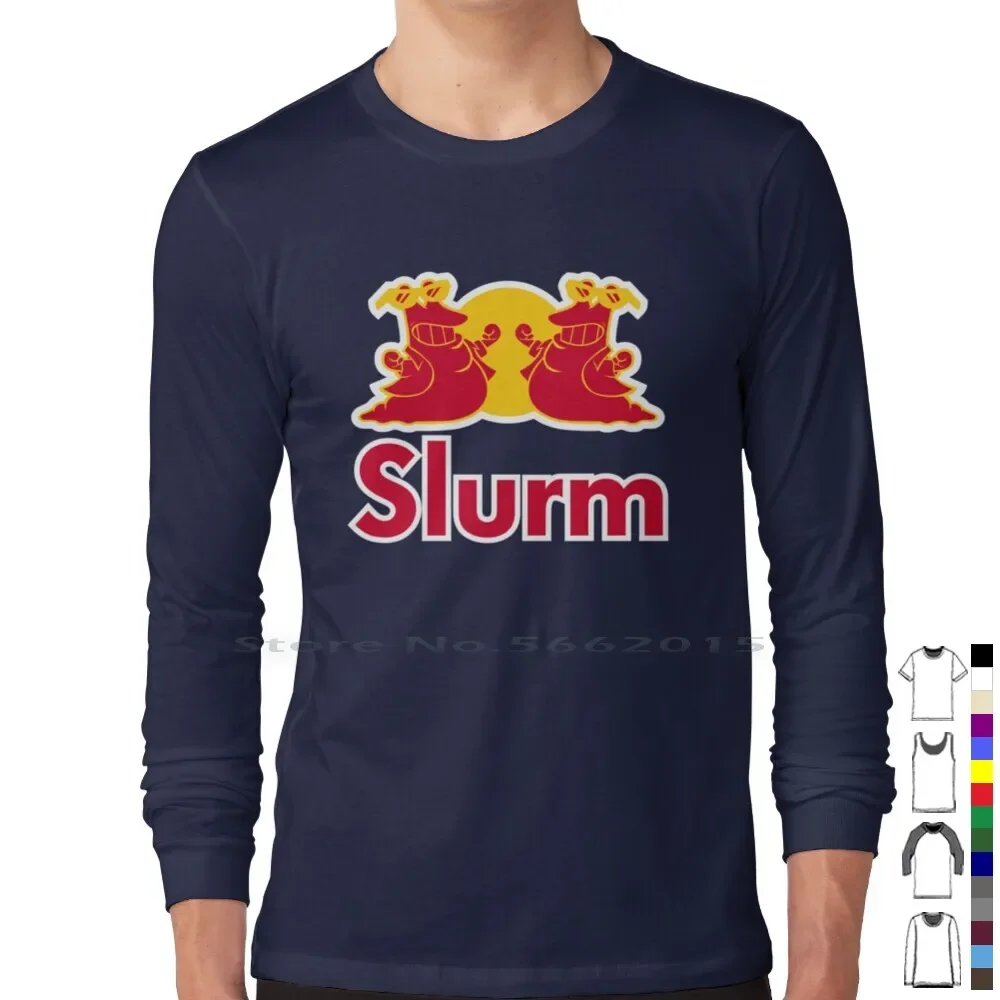 تي شيرت مشروب الطاقة Slurm ، القطن ، غير لامع Groening ، Bendeerr ، فراي ليلا ، شعار المزج ، Se7te الكوميك