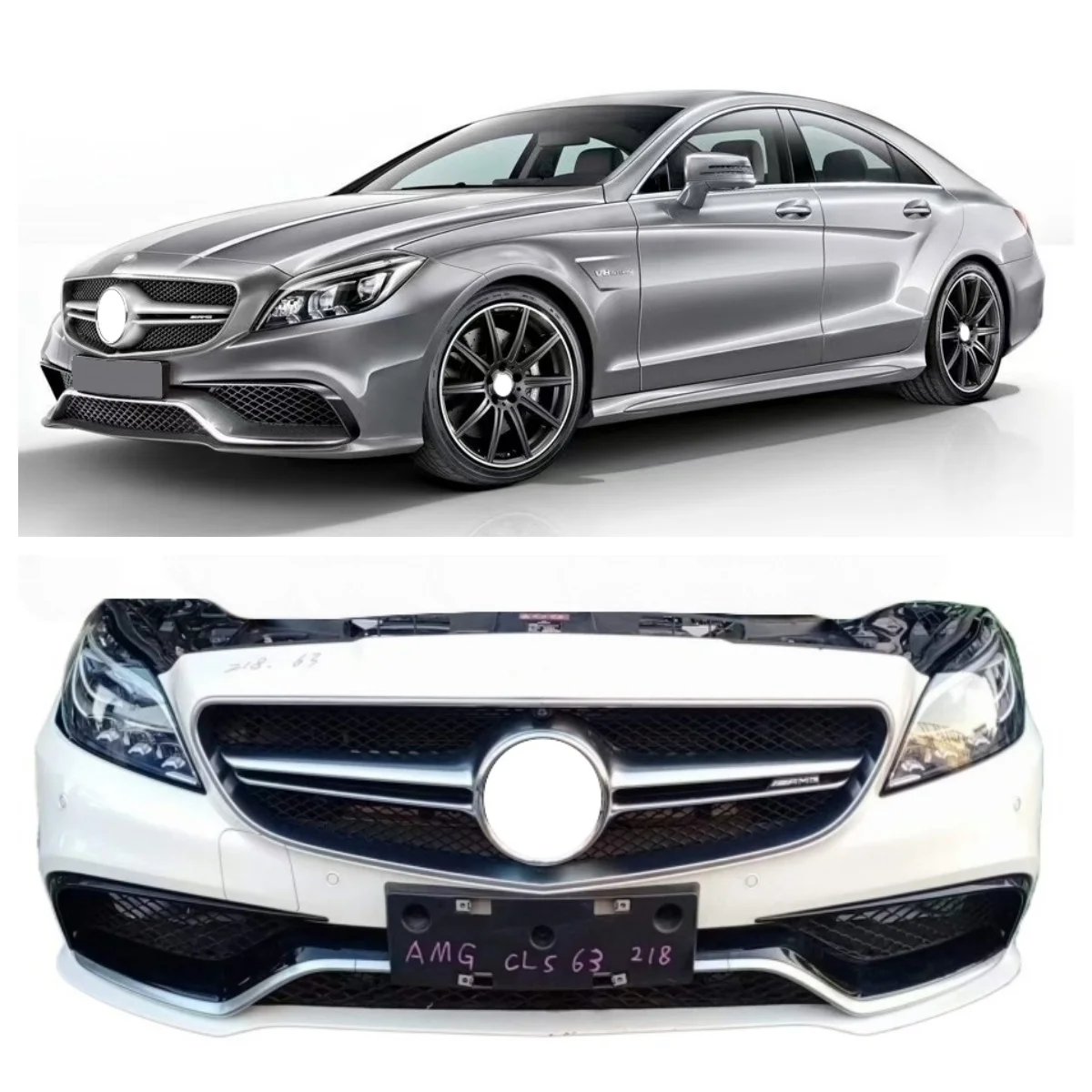 

For CLS 63 AMG W218 New Condition Front Rear Body Kit with Enhanced Styling Hood Fender Headlight Grille Bumper