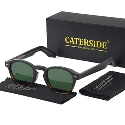 CATERSIDE Retro Round Sunglasses Men Punk Small Frame Brand Design Sun Glasses Women's Party Shopping Festival Gifts Eyewear